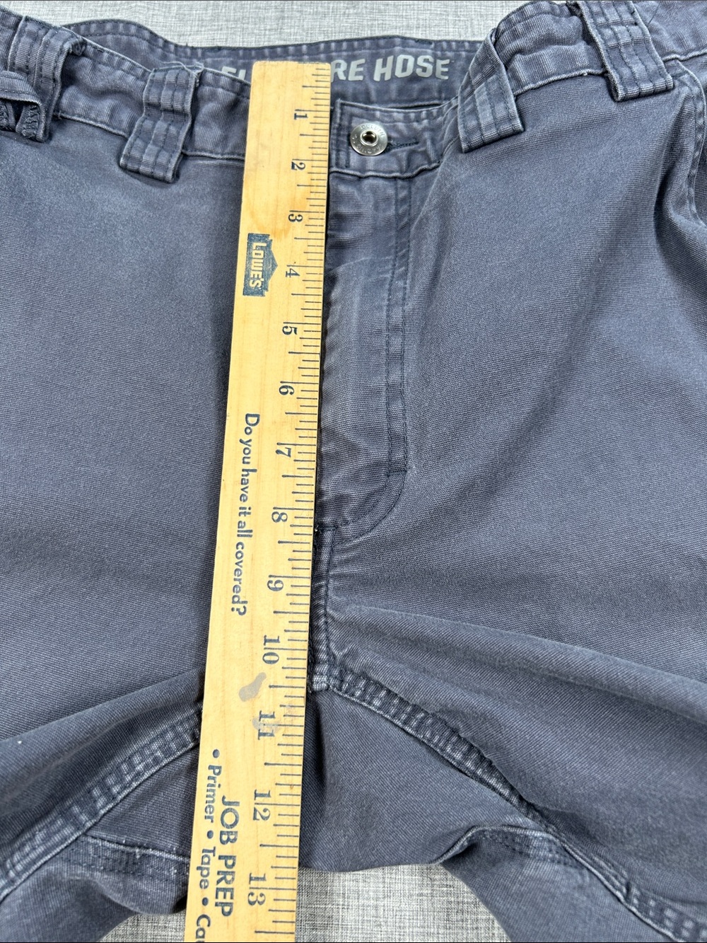 Duluth Trading Flex Fire Hose Cargo Work Pants Men 36x30 Blue-Gray Utility - Picture 7 of 13